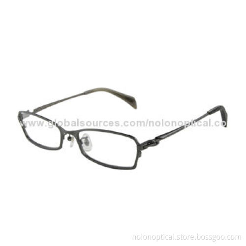 Gun Metal Eyeglass Frame, Logos Can be Printed